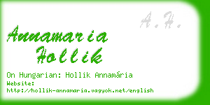 annamaria hollik business card